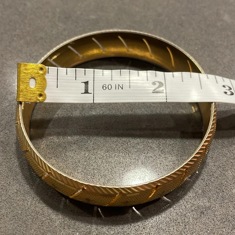 Gold Tone Bangle Bracelet - Picture 12 of 12